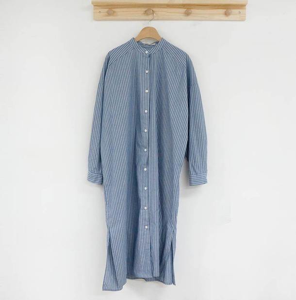 ショート丈ニットベスト＆ストライプワンピース 4745-S/blue_お取り寄せ47456-画像23-韓国ファッション通販POPREA［ポップリア］