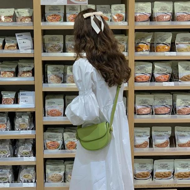 バブルスリーブシャツワンピース 4753-white_お取り寄せ4753-画像9-韓国ファッション通販POPREA［ポップリア］