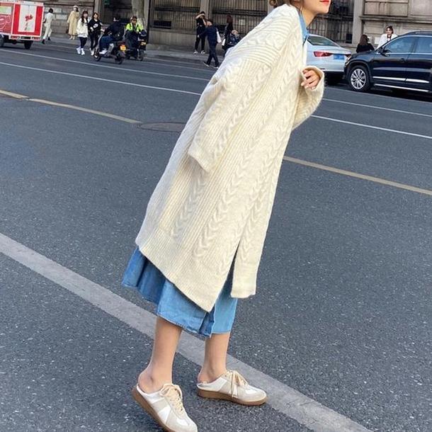 ロングニットアイボリーコート 4759-ivory_お取り寄せ4759-画像8-韓国ファッション通販POPREA［ポップリア］