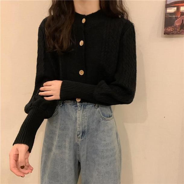 ディープカフスケーブルニット 4771-black_お取り寄せ47715-画像17-韓国ファッション通販POPREA［ポップリア］