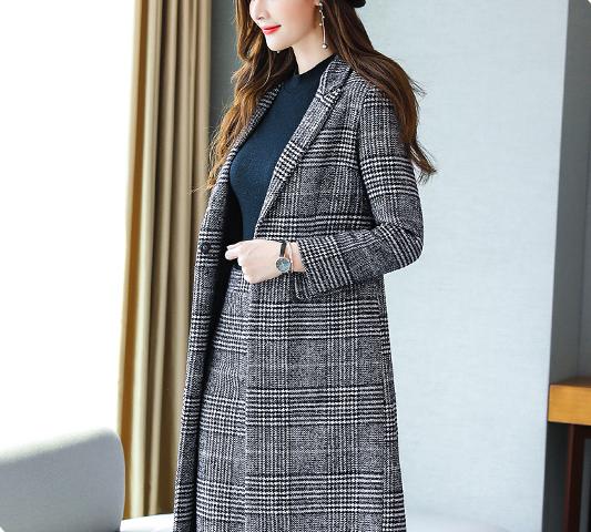 グレンチェックジャケットセットアップ 4798-お取り寄せ4798-画像7-韓国ファッション通販POPREA［ポップリア］