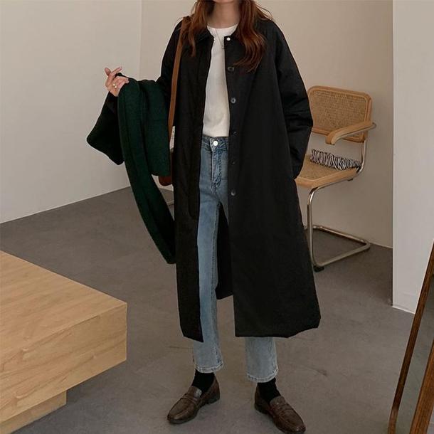 バッグドロストロングコート 4817-black_お取り寄せ48172-画像9-韓国ファッション通販POPREA［ポップリア］