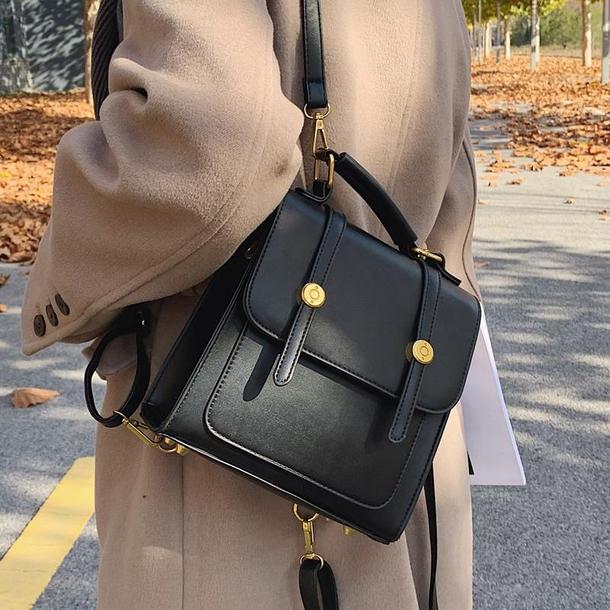 レザー調スクエアスモールバッグ 4831-black_お取り寄せ48312-画像10-韓国ファッション通販POPREA［ポップリア］