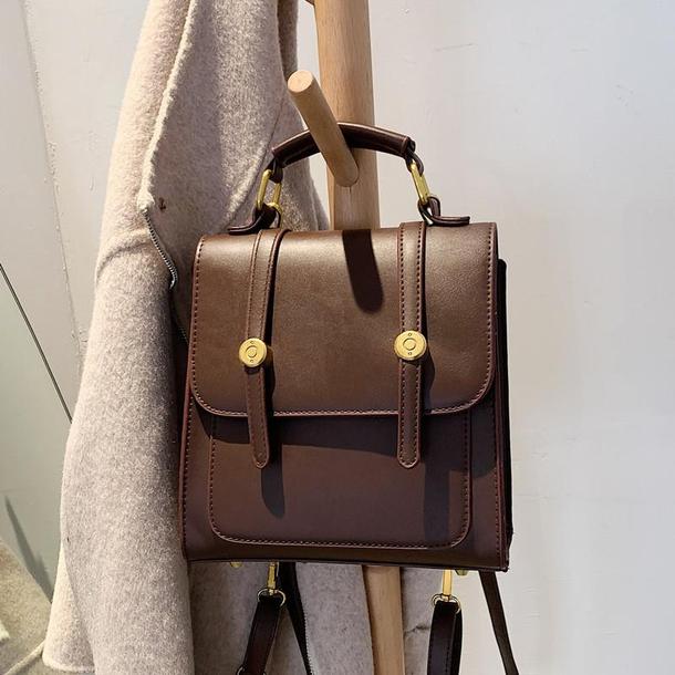 レザー調スクエアスモールバッグ 4831-dark-brown_お取り寄せ48314-画像19-韓国ファッション通販POPREA［ポップリア］