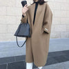 ノーカラーソフトタッチカーディガンコート 4840-brown_お取り寄せ48403-画像9-韓国ファッション通販POPREA［ポップリア］