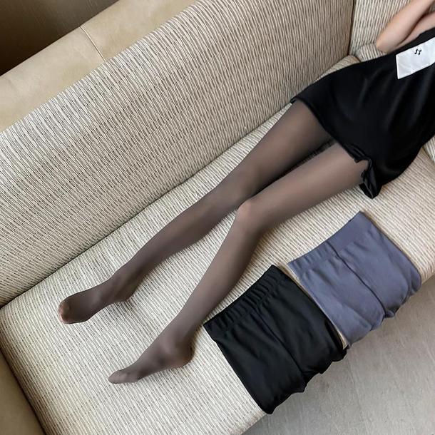 裏起毛薄手ストッキング 4865-brown_お取り寄せ48651-画像2-韓国ファッション通販POPREA［ポップリア］