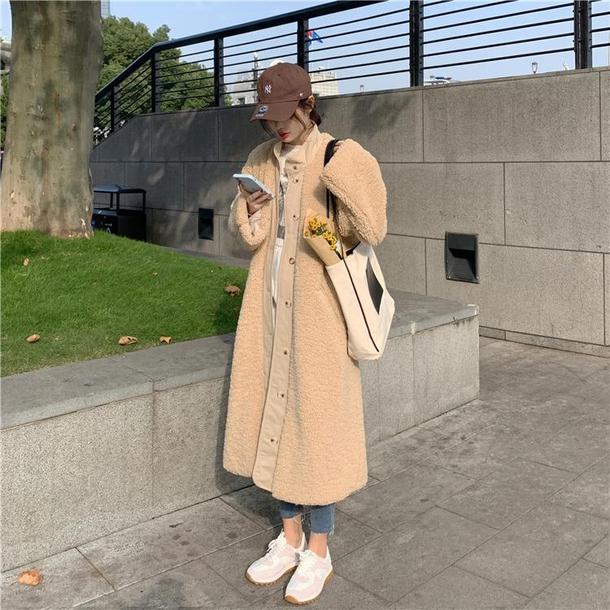 ボアロングコート 4910-お取り寄せ4910-画像12-韓国ファッション通販POPREA［ポップリア］