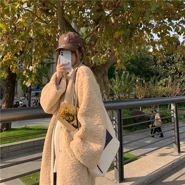 ボアロングコート 4910-お取り寄せ4910-画像14-韓国ファッション通販POPREA［ポップリア］