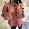 ベーシックプルオーバーニット 4911-pink_お取り寄せ49112-画像1-韓国ファッション通販POPREA［ポップリア］