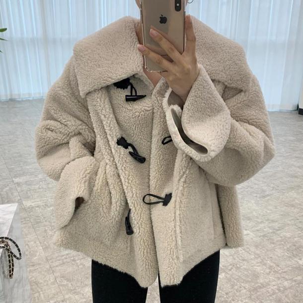 ボアダッフルコート 4912-お取り寄せ4912-画像3-韓国ファッション通販POPREA［ポップリア］