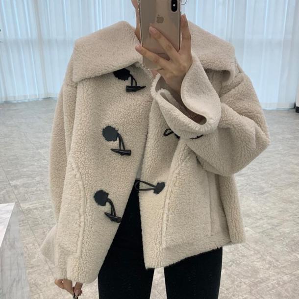 ボアダッフルコート 4912-お取り寄せ4912-画像4-韓国ファッション通販POPREA［ポップリア］