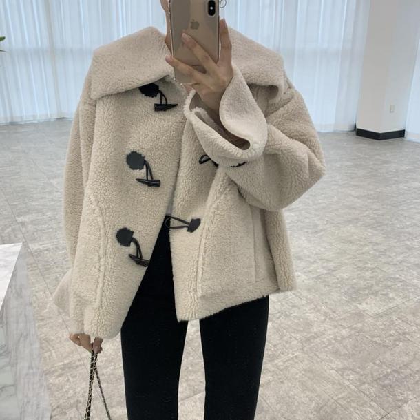 ボアダッフルコート 4912-お取り寄せ4912-画像5-韓国ファッション通販POPREA［ポップリア］