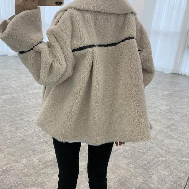 ボアダッフルコート 4912-お取り寄せ4912-画像9-韓国ファッション通販POPREA［ポップリア］