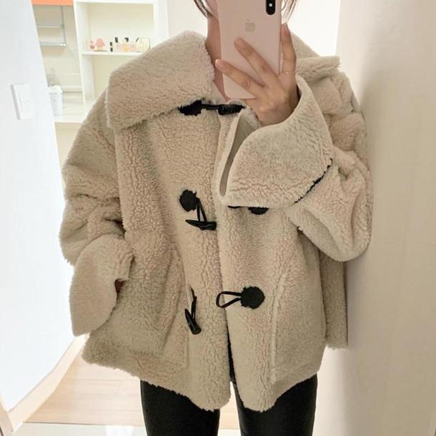 日本未入荷】Nothing Writtenダッフルコートホワイト韓国