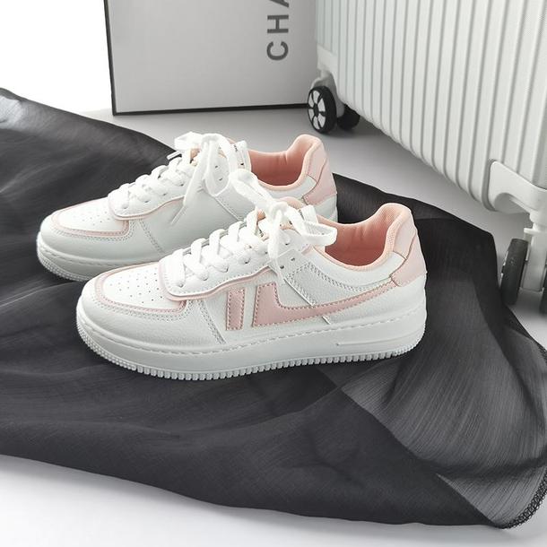 厚底サイドラインスニーカー 4913-pink/35(22.5cm)_お取り寄せ49137-画像5-韓国ファッション通販POPREA［ポップリア］