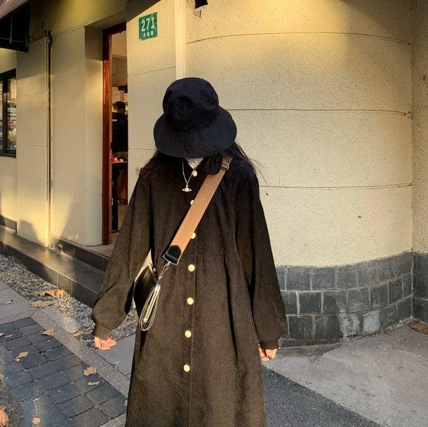 フレンチブラックコート＆ホワイトスカート 4935-お取り寄せ4935-画像11-韓国ファッション通販POPREA［ポップリア］