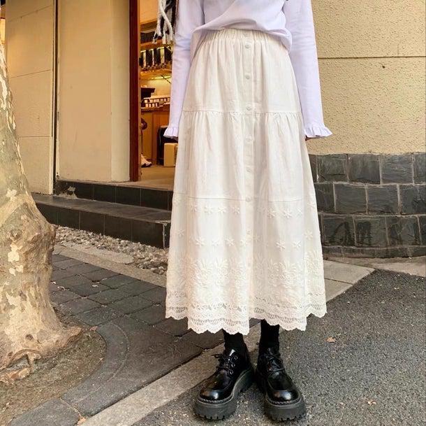 フレンチブラックコート＆ホワイトスカート 4935-お取り寄せ4935-画像12-韓国ファッション通販POPREA［ポップリア］