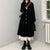 フレンチブラックコート＆ホワイトスカート 4935-お取り寄せ4935-画像1-韓国ファッション通販POPREA［ポップリア］