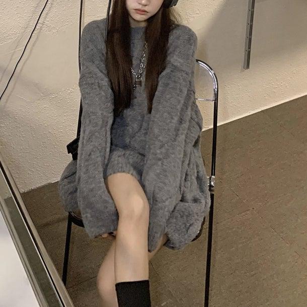 ミドル丈ケーブルニット 4947-お取り寄せ4947-画像9-韓国ファッション通販POPREA［ポップリア］