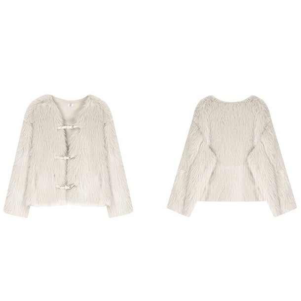 フェイクファーショートコート 4950-お取り寄せ4950-画像11-韓国ファッション通販POPREA［ポップリア］