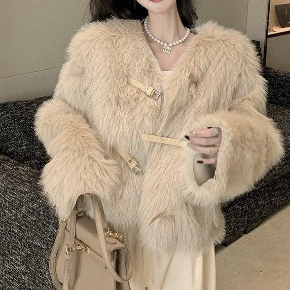 フェイクファーショートコート 4950-お取り寄せ4950-画像6-韓国ファッション通販POPREA［ポップリア］