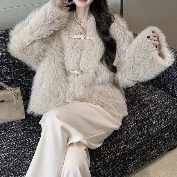 フェイクファーショートコート 4950-お取り寄せ4950-画像8-韓国ファッション通販POPREA［ポップリア］