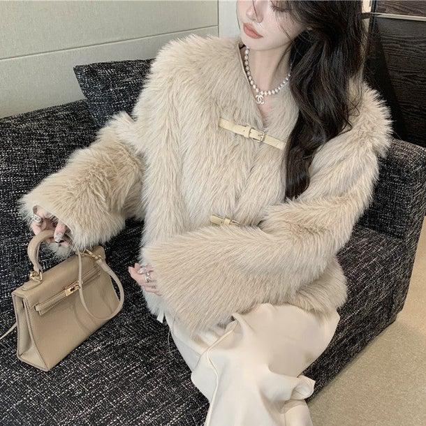 フェイクファーショートコート 4950-お取り寄せ4950-画像9-韓国ファッション通販POPREA［ポップリア］