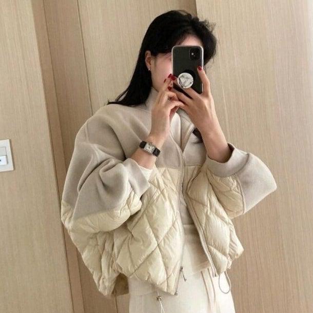 ハーフキルティングショートコート 4952-お取り寄せ4952-画像4-韓国ファッション通販POPREA［ポップリア］