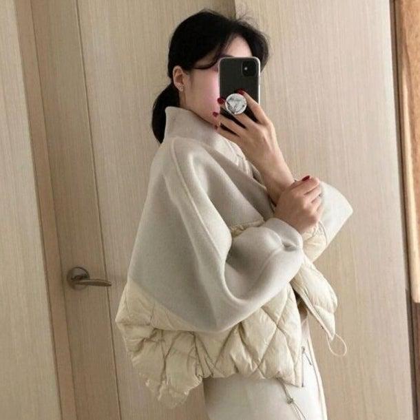 ハーフキルティングショートコート 4952-お取り寄せ4952-画像5-韓国ファッション通販POPREA［ポップリア］