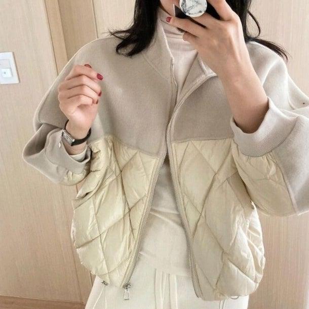 ハーフキルティングショートコート 4952-お取り寄せ4952-画像1-韓国ファッション通販POPREA［ポップリア］