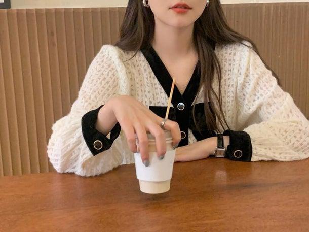 リボンタイフェミニンブラウス 4954-ivory_お取り寄せ4954-画像5-韓国ファッション通販POPREA［ポップリア］