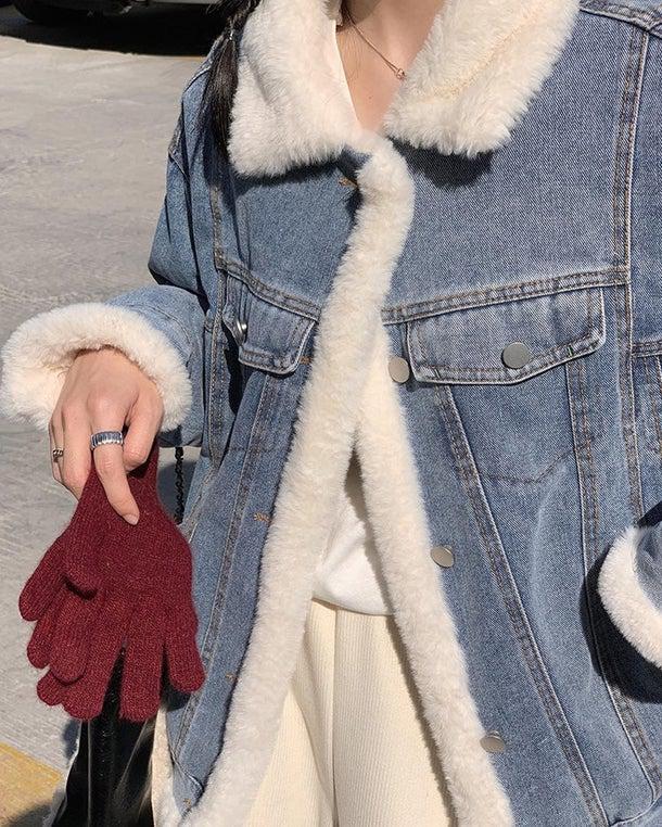 リバーシブルウールデニムジャケット 4965-お取り寄せ4965-画像10-韓国ファッション通販POPREA［ポップリア］