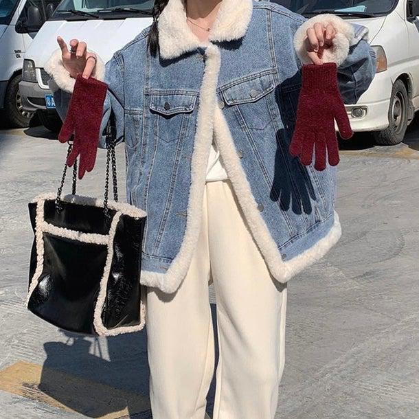 リバーシブルウールデニムジャケット 4965-お取り寄せ4965-画像12-韓国ファッション通販POPREA［ポップリア］