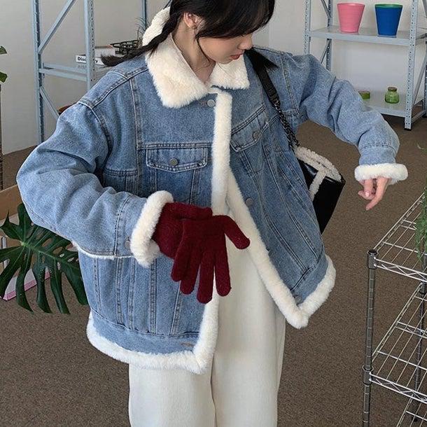 リバーシブルウールデニムジャケット 4965-お取り寄せ4965-画像13-韓国ファッション通販POPREA［ポップリア］