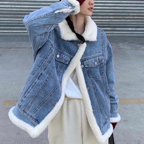 リバーシブルウールデニムジャケット 4965-お取り寄せ4965-画像17-韓国ファッション通販POPREA［ポップリア］