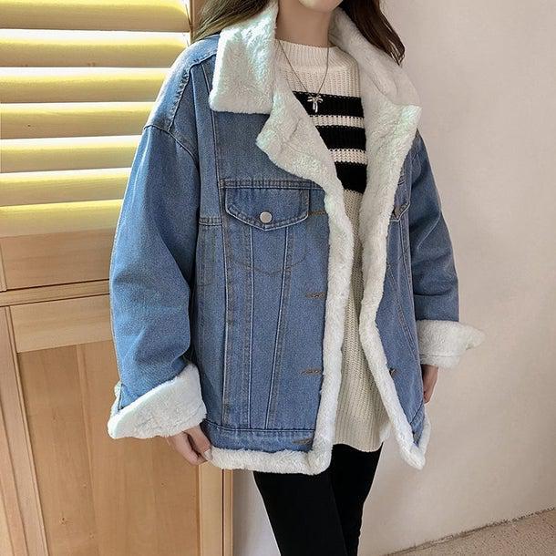 リバーシブルウールデニムジャケット 4965-お取り寄せ4965-画像9-韓国ファッション通販POPREA［ポップリア］