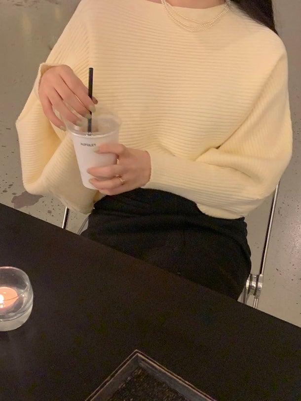 ランタンスリーブリブニット 4966-お取り寄せ4966-画像15-韓国ファッション通販POPREA［ポップリア］