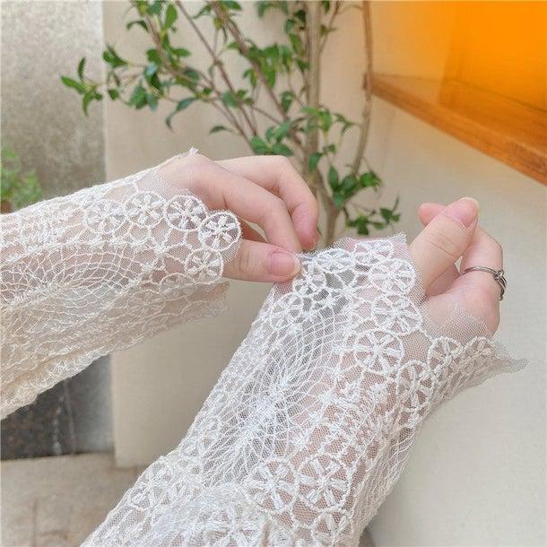 ハーフハイネックレーストップス 4978-お取り寄せ4978-画像11-韓国ファッション通販POPREA［ポップリア］