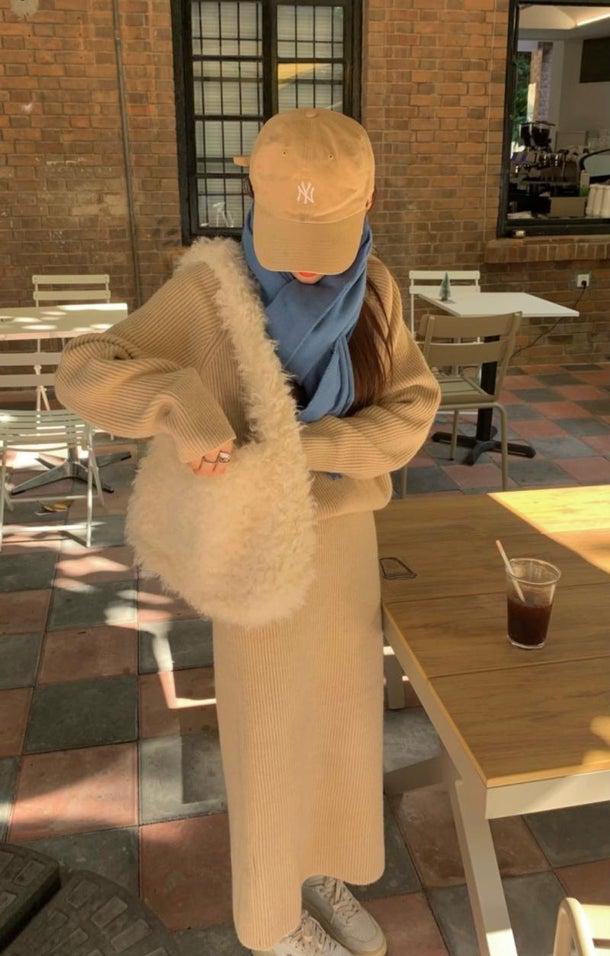 カジュアルシックスカートニットアップ 4988-お取り寄せ4988-画像10-韓国ファッション通販POPREA［ポップリア］