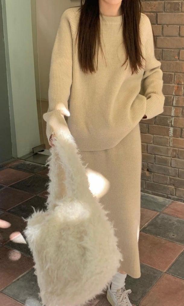 カジュアルシックスカートニットアップ 4988-お取り寄せ4988-画像11-韓国ファッション通販POPREA［ポップリア］