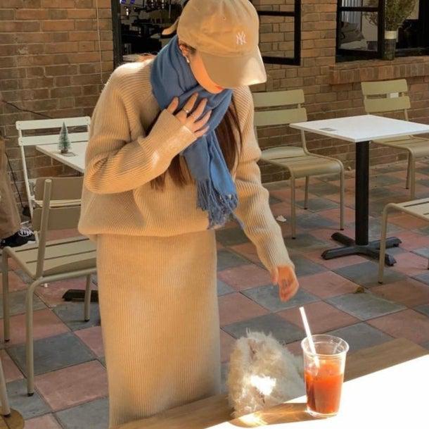 カジュアルシックスカートニットアップ 4988-お取り寄せ4988-画像17-韓国ファッション通販POPREA［ポップリア］