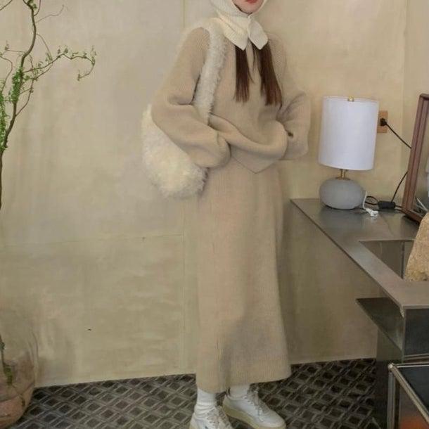 カジュアルシックスカートニットアップ 4988-お取り寄せ4988-画像19-韓国ファッション通販POPREA［ポップリア］