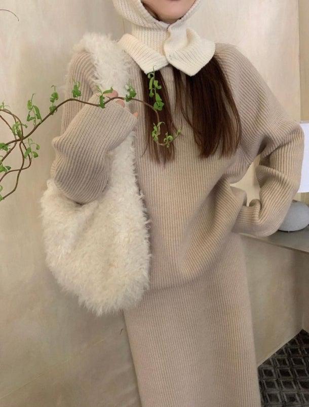 カジュアルシックスカートニットアップ 4988-お取り寄せ4988-画像5-韓国ファッション通販POPREA［ポップリア］