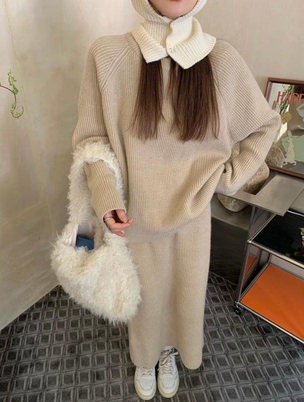 カジュアルシックスカートニットアップ 4988-お取り寄せ4988-画像6-韓国ファッション通販POPREA［ポップリア］