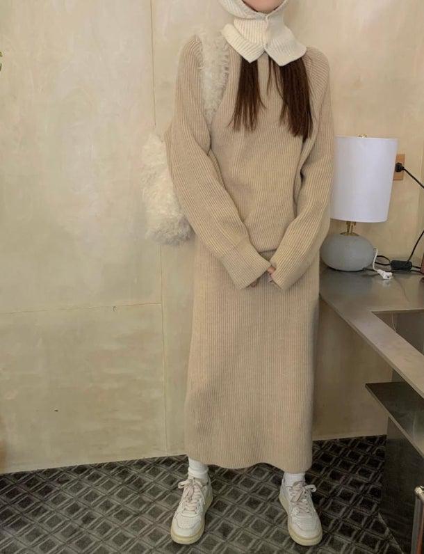 カジュアルシックスカートニットアップ 4988-お取り寄せ4988-画像8-韓国ファッション通販POPREA［ポップリア］