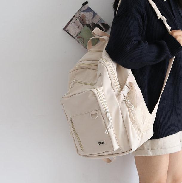 シンプルカジュアルバックパック 5037-ivory_お取り寄せ50371-画像6-韓国ファッション通販POPREA［ポップリア］