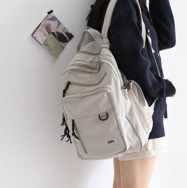 シンプルカジュアルバックパック 5037-green_お取り寄せ50375-画像5-韓国ファッション通販POPREA［ポップリア］