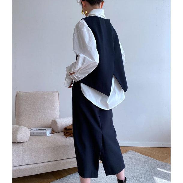 スリーピーススーツセットアップ 5044-M/navy_お取り寄せ50443-画像18-韓国ファッション通販POPREA［ポップリア］
