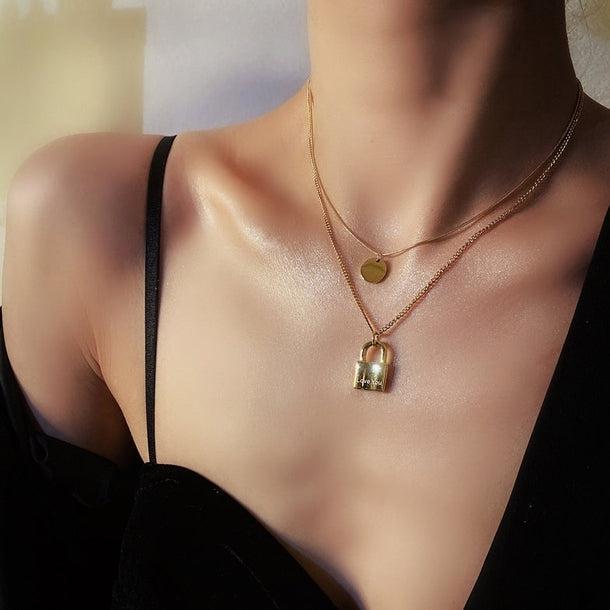 ダブルチェーンチタンネックレス 5065-お取り寄せ5065-画像4-韓国ファッション通販POPREA［ポップリア］