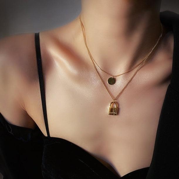 ダブルチェーンチタンネックレス 5065-お取り寄せ5065-画像5-韓国ファッション通販POPREA［ポップリア］